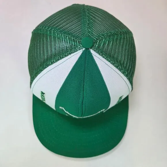 Vintage Philadelphia Eagles AJD Lucky Stripes Trucker Hat Snapback USA